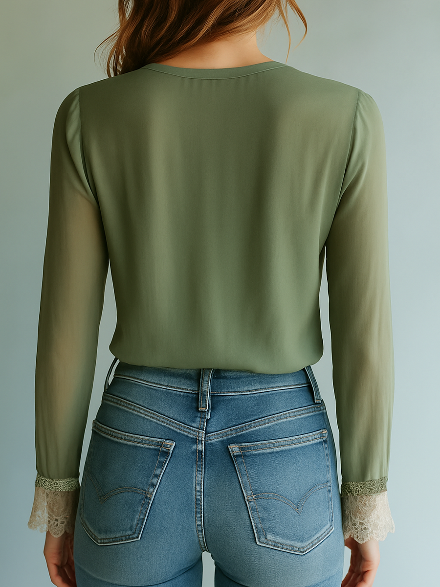 Colleen™ | Embroidered Floral Lace Blouse