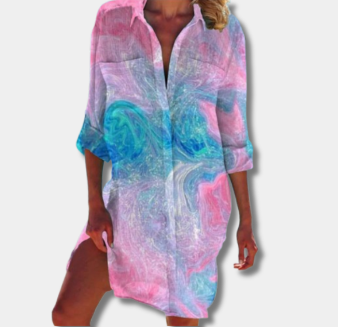 Nina™ | Flowy Printed Midi Dress