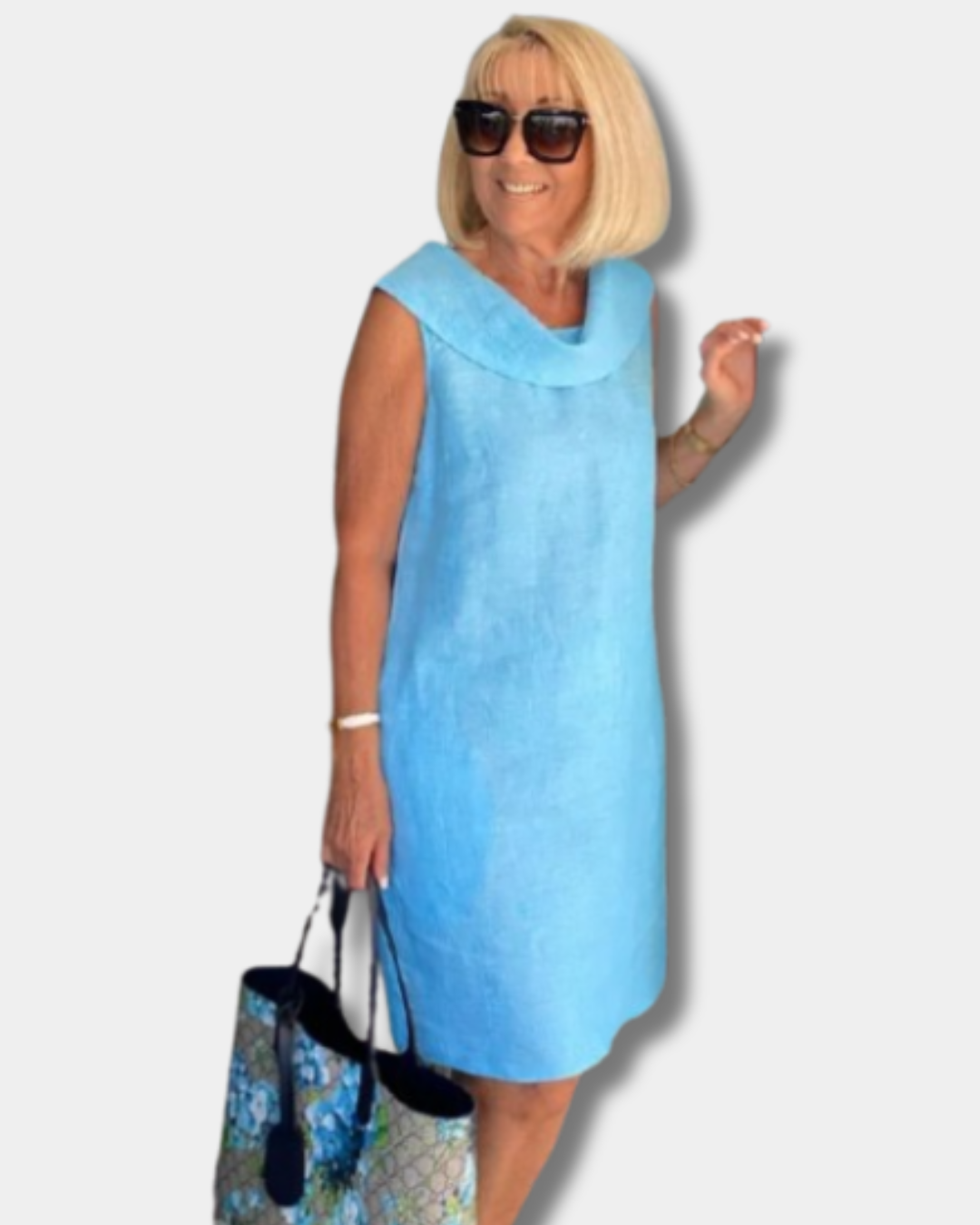 Natasha™ |  Elegant Ruffle Collar Dress