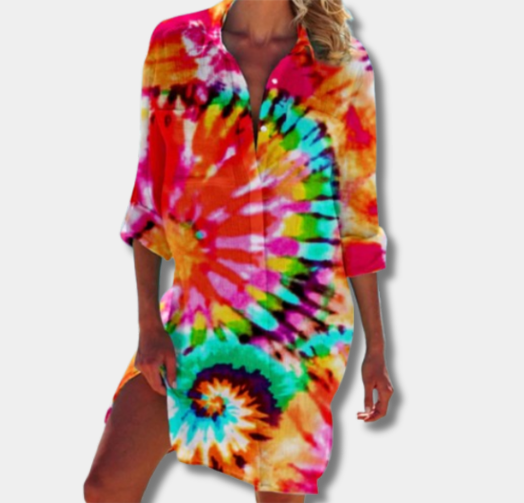 Nina™ | Flowy Printed Midi Dress
