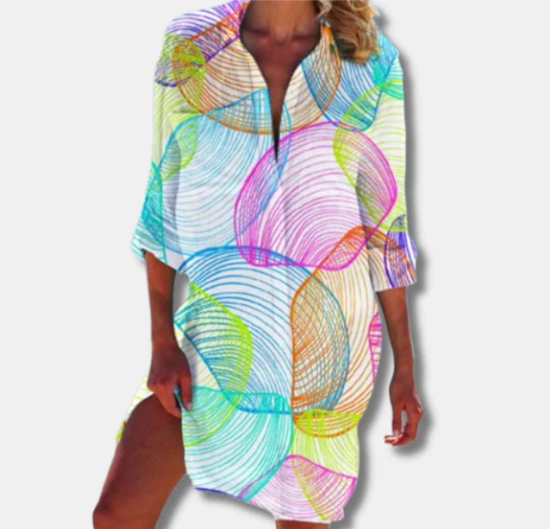 Nina™ | Flowy Printed Midi Dress