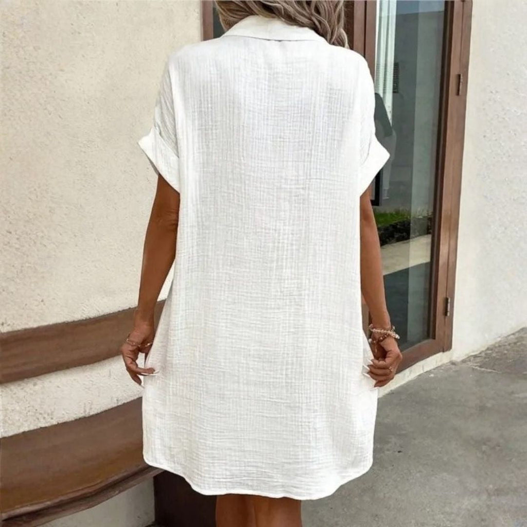 Beverly™ | Flowy Button Midi Dress
