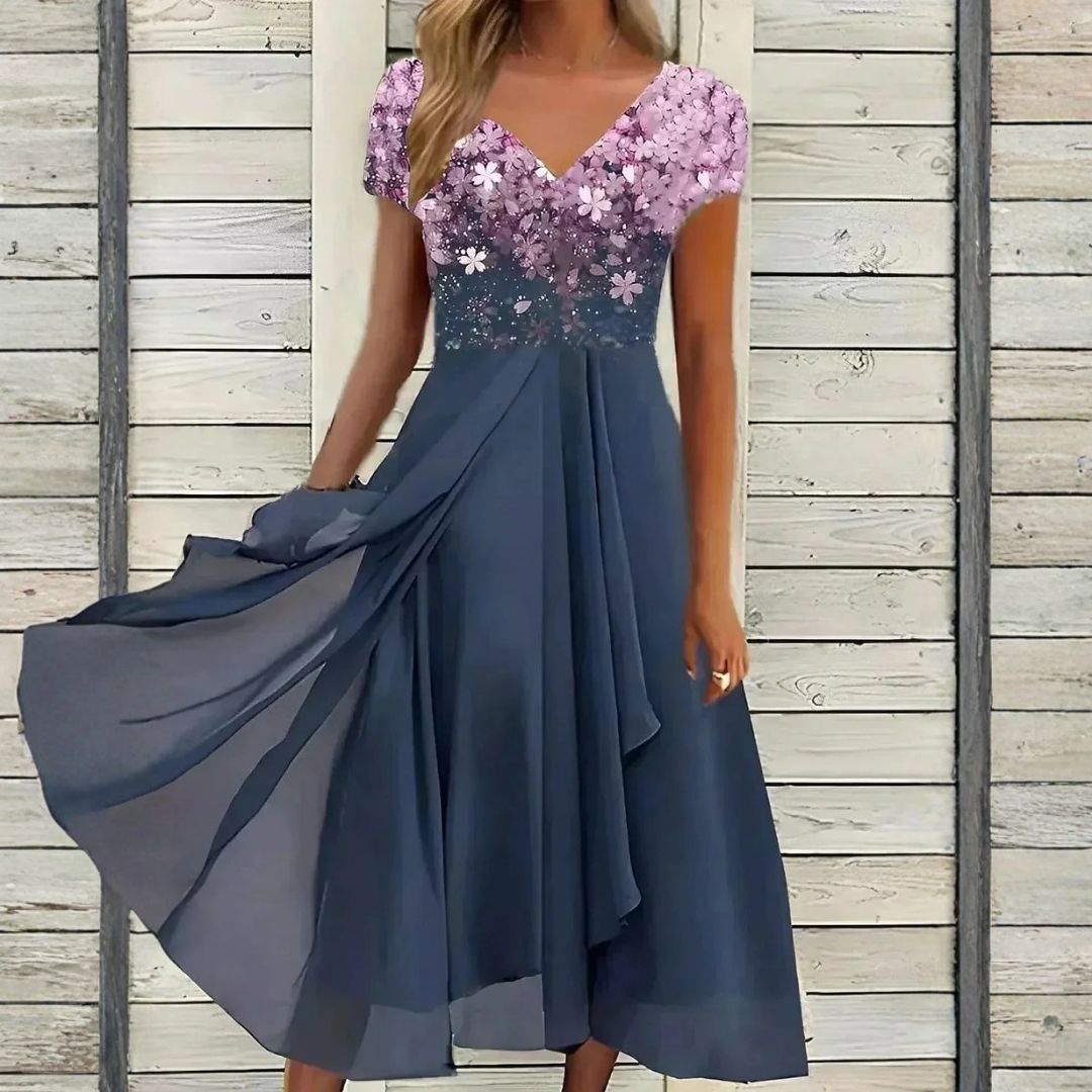 Anne™ | Elegant Gradient Midi Dress