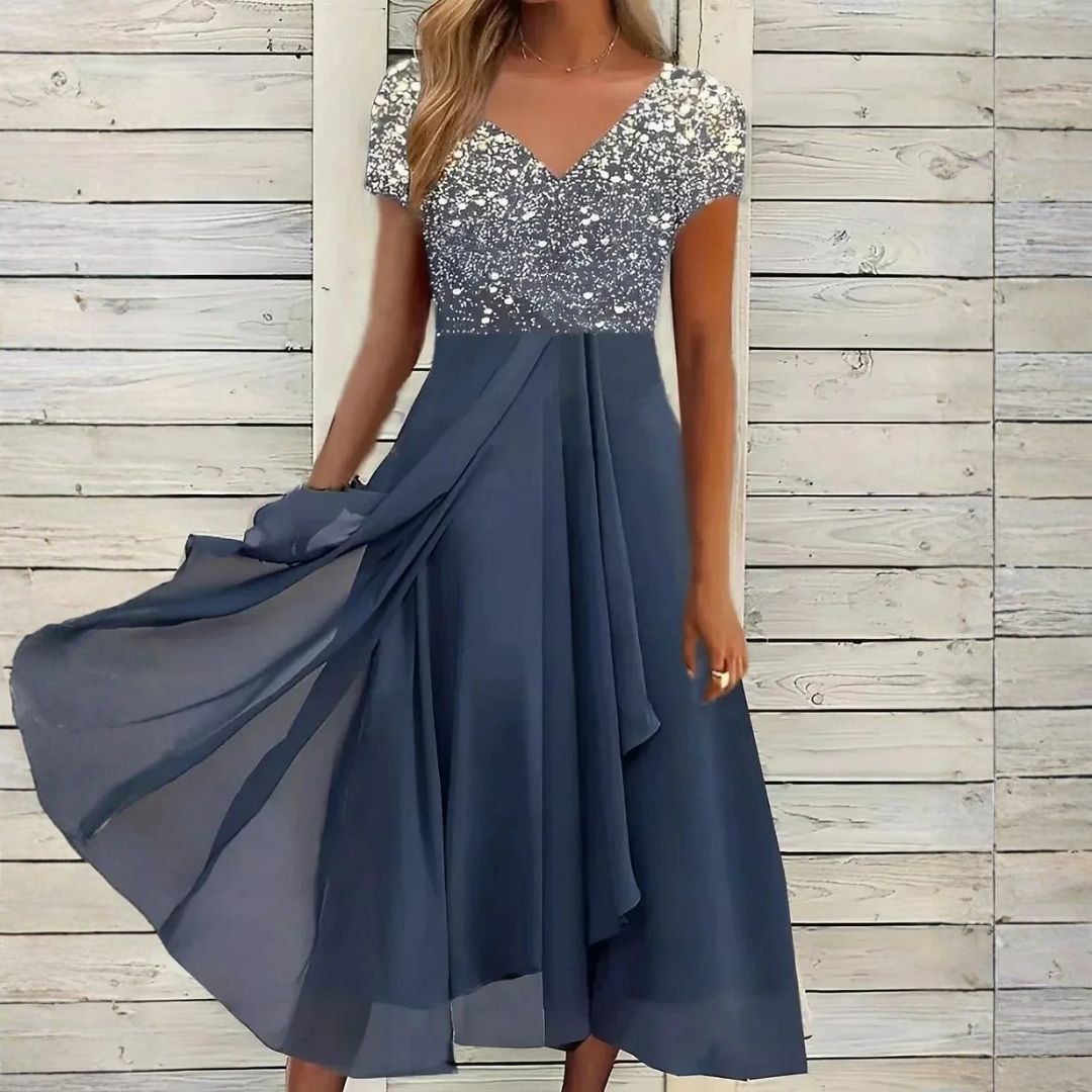 Anne™ | Elegant Gradient Midi Dress