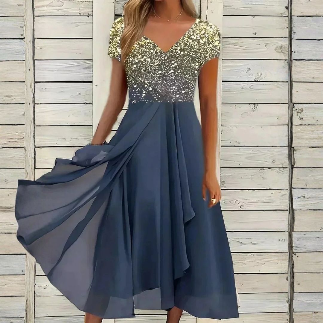 Anne™ | Elegant Gradient Midi Dress