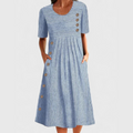 Frances™ | Relaxed Stripe Midi Dress