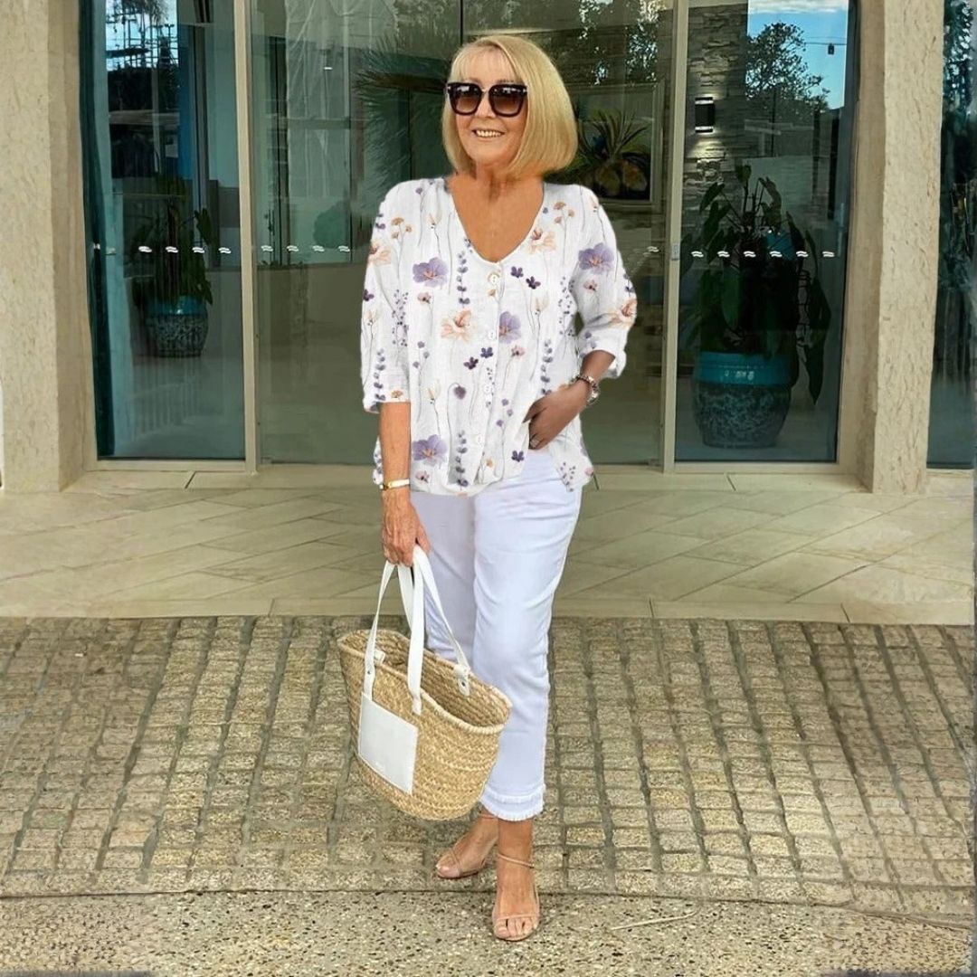 Vicki™ | Elegant Floral Blouse