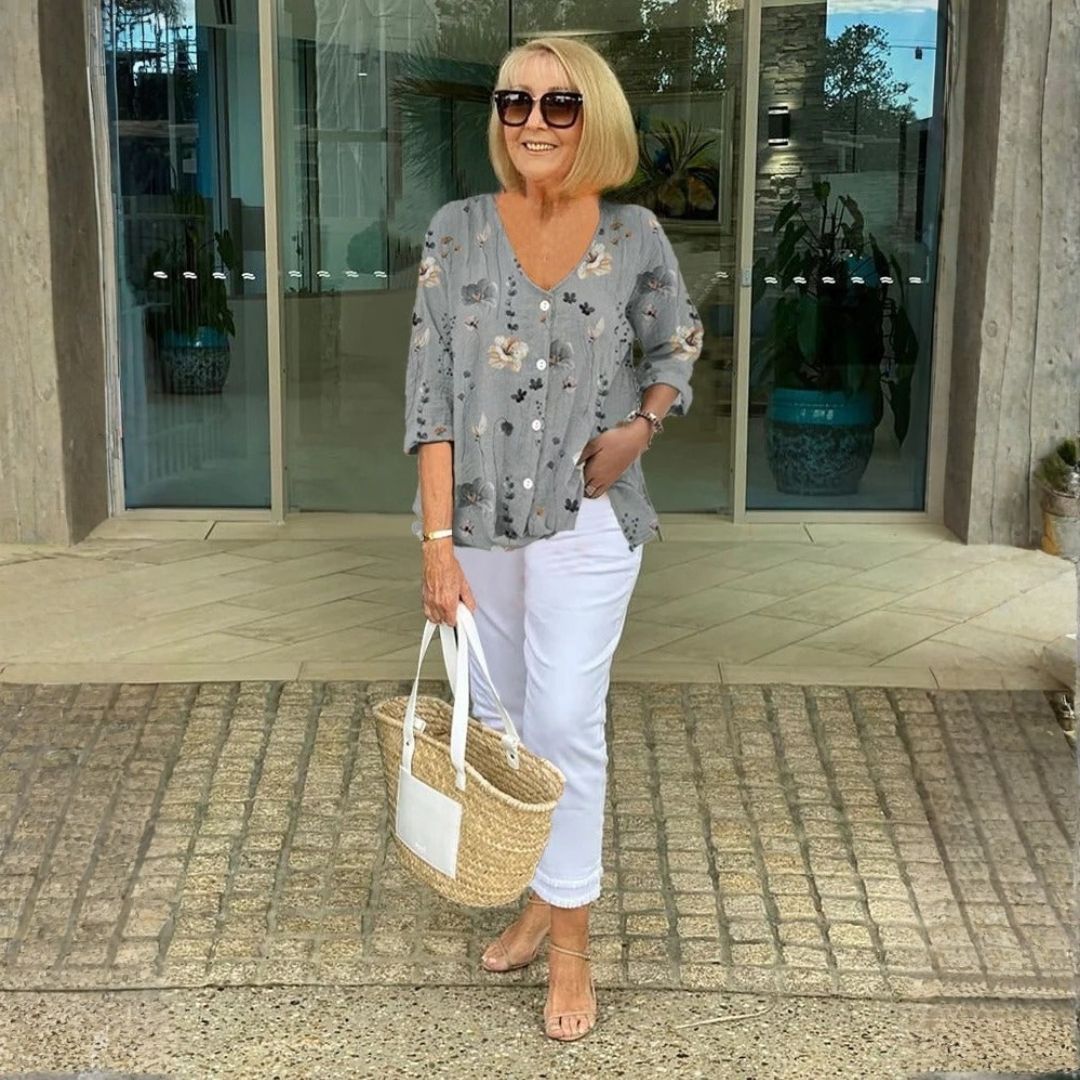 Vicki™ | Elegant Floral Blouse