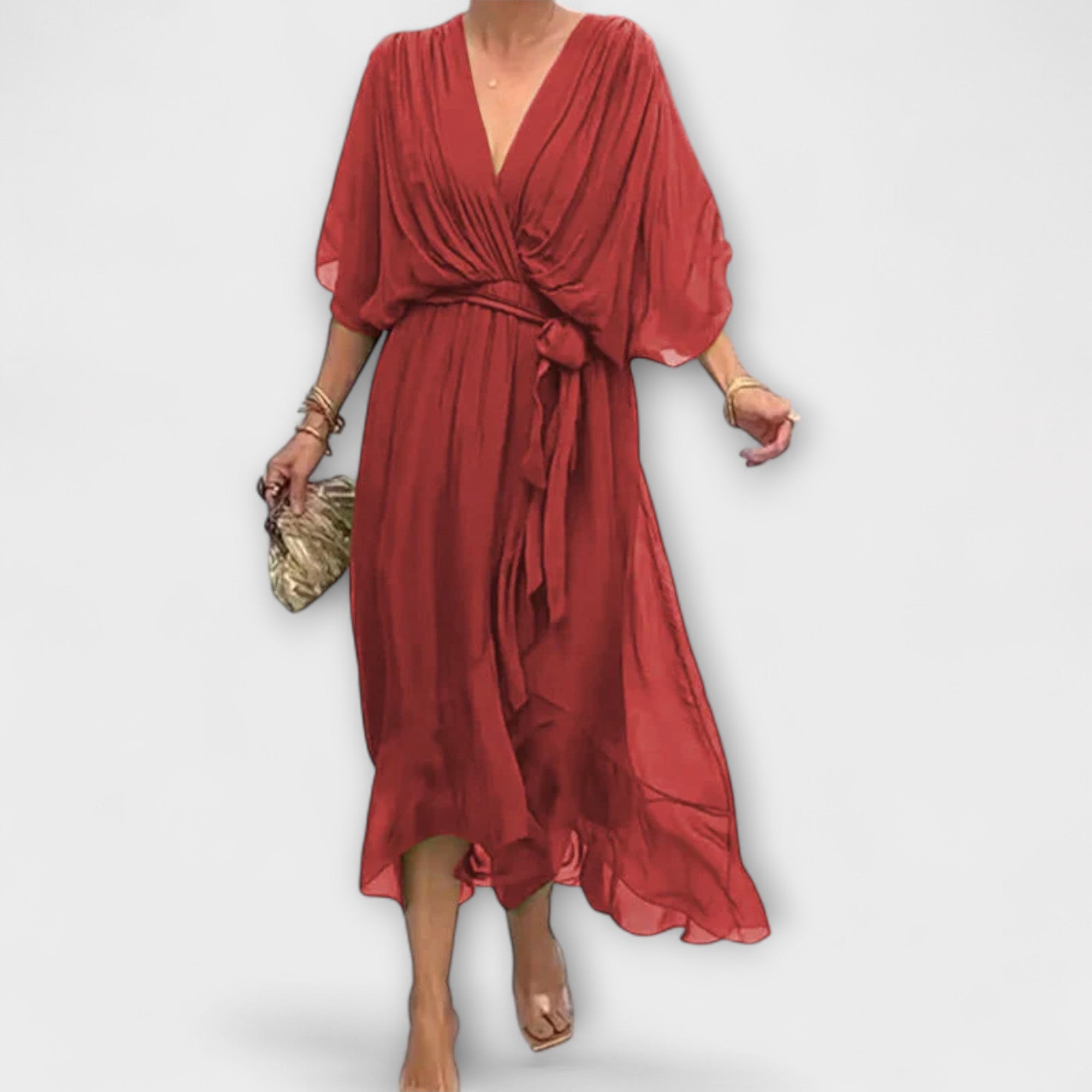 Sierra™ | Soft Elegance V-Neck Dress