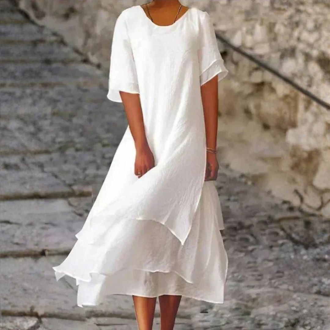 Marianne™ | Flowing Layered Midi Dress