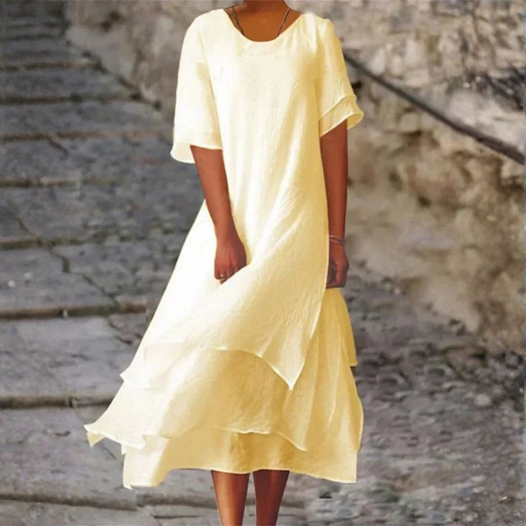 Marianne™ | Flowing Layered Midi Dress