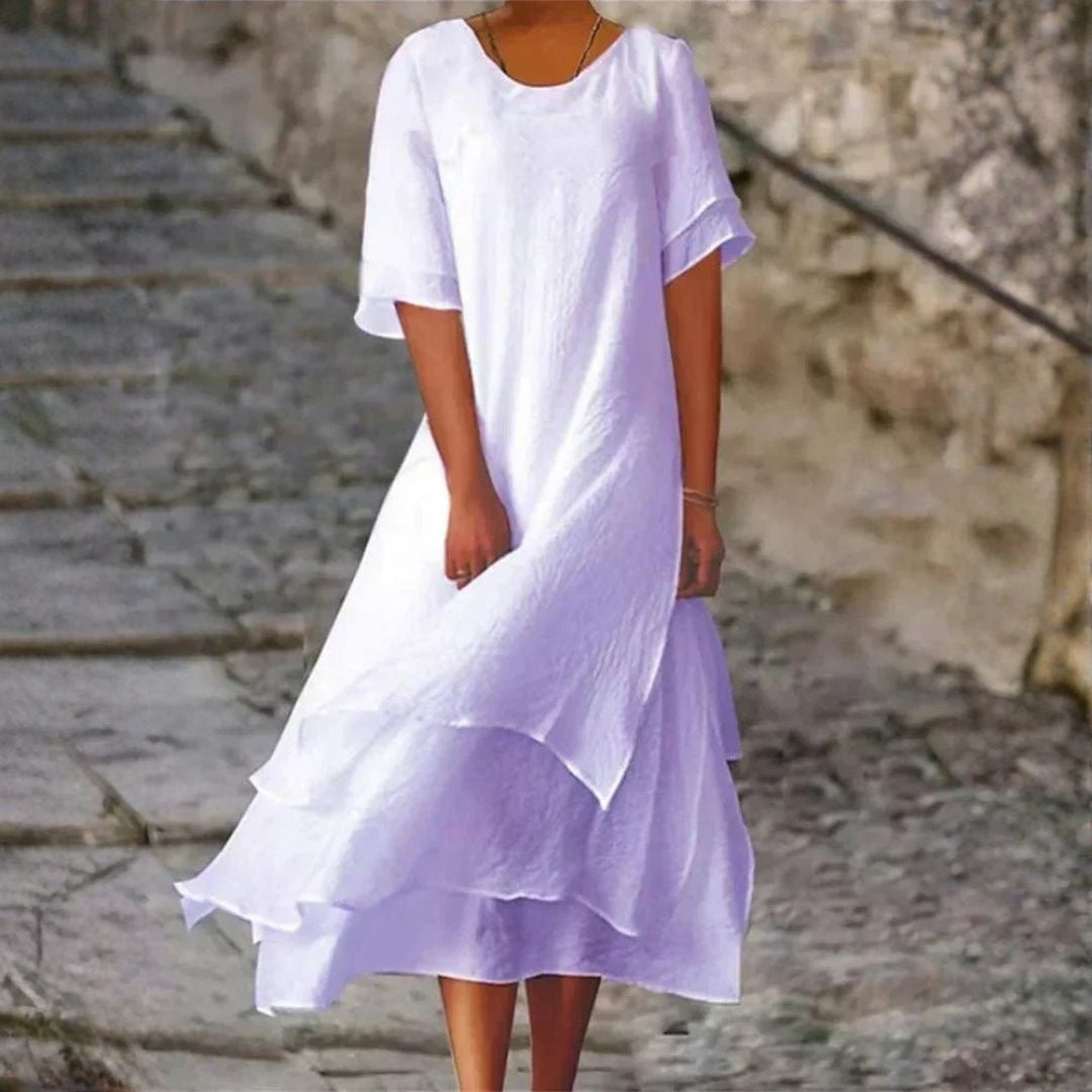 Marianne™ | Flowing Layered Midi Dress