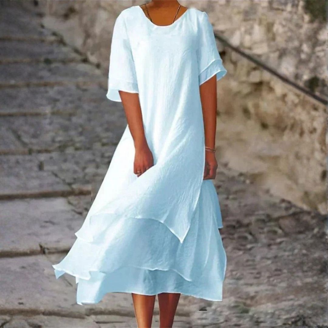 Marianne™ | Flowing Layered Midi Dress