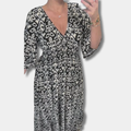 Nadine™ | Printed V-Neck Maxi Dress