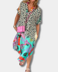 Keith™  | Chic Leopard Print Dress