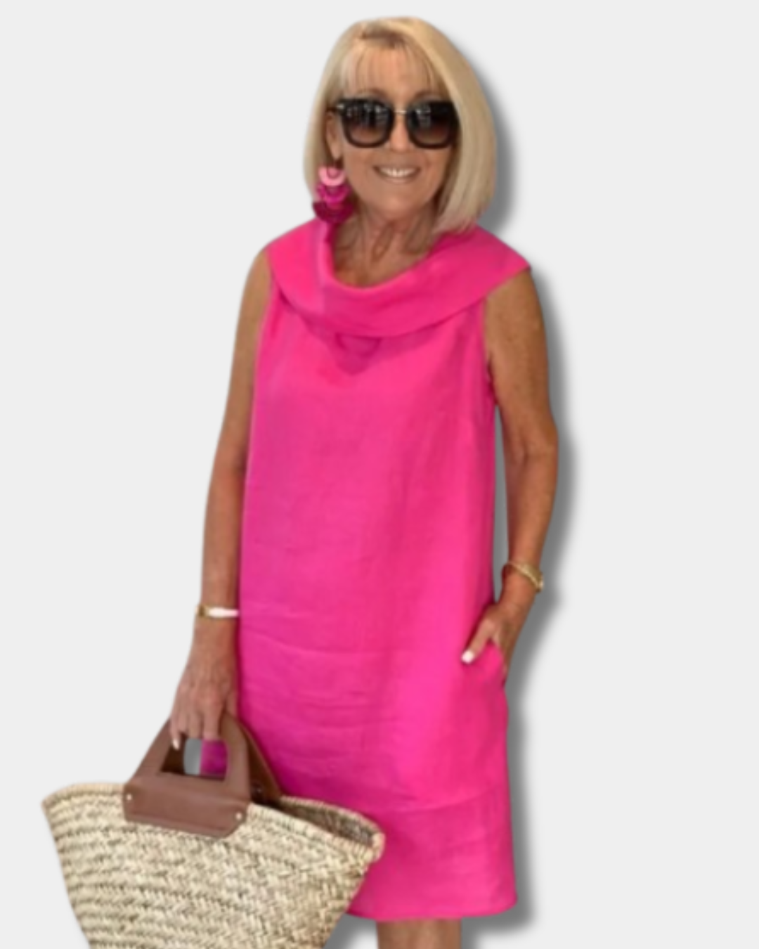 Natasha™ |  Elegant Ruffle Collar Dress