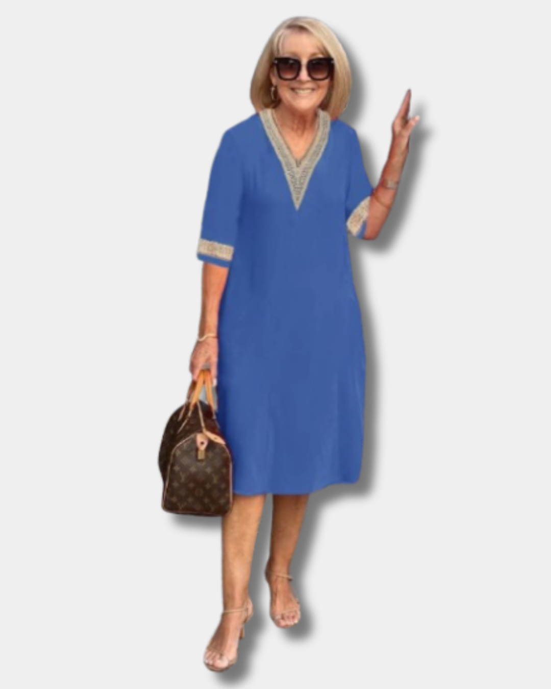 Mira™  | Elegant V-neck Dress