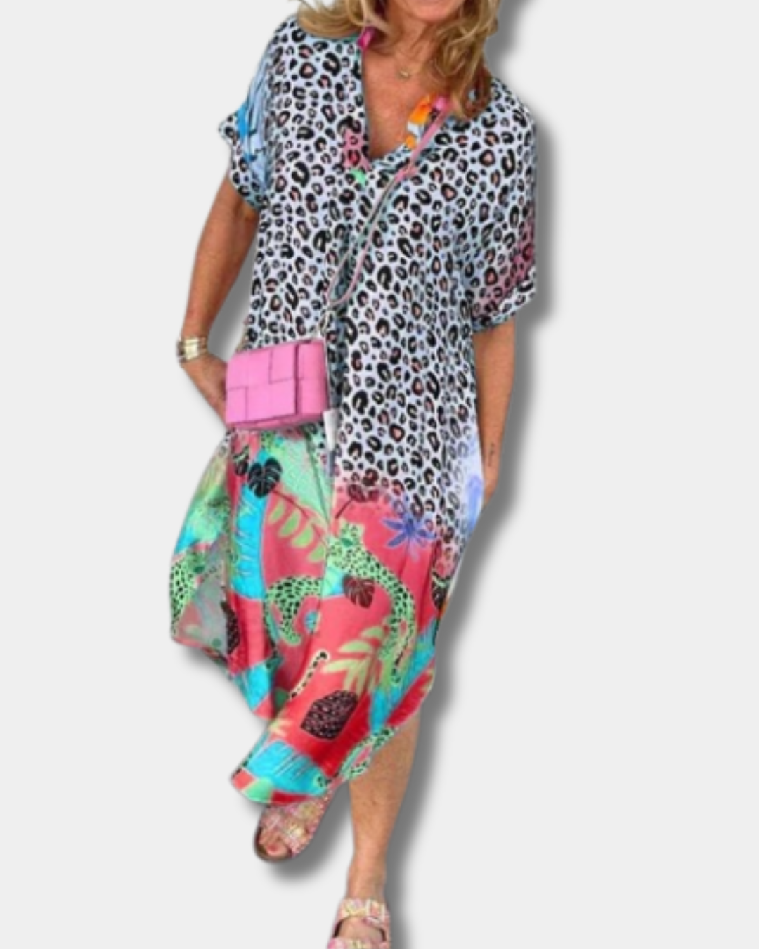 Keith™  | Chic Leopard Print Dress