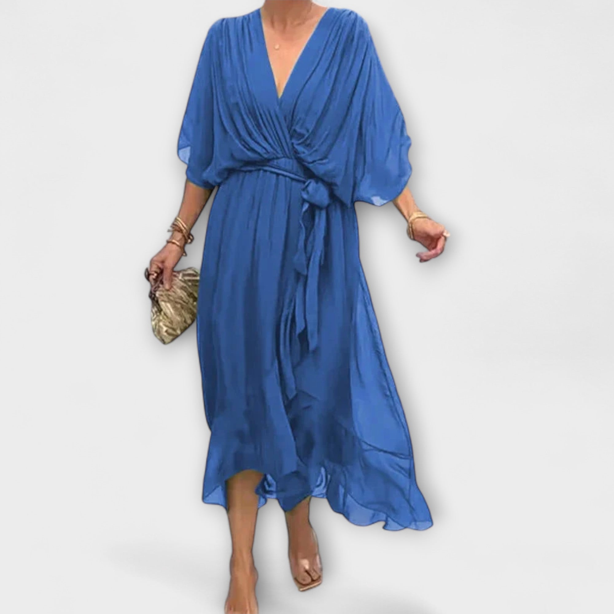 Sierra™ | Soft Elegance V-Neck Dress