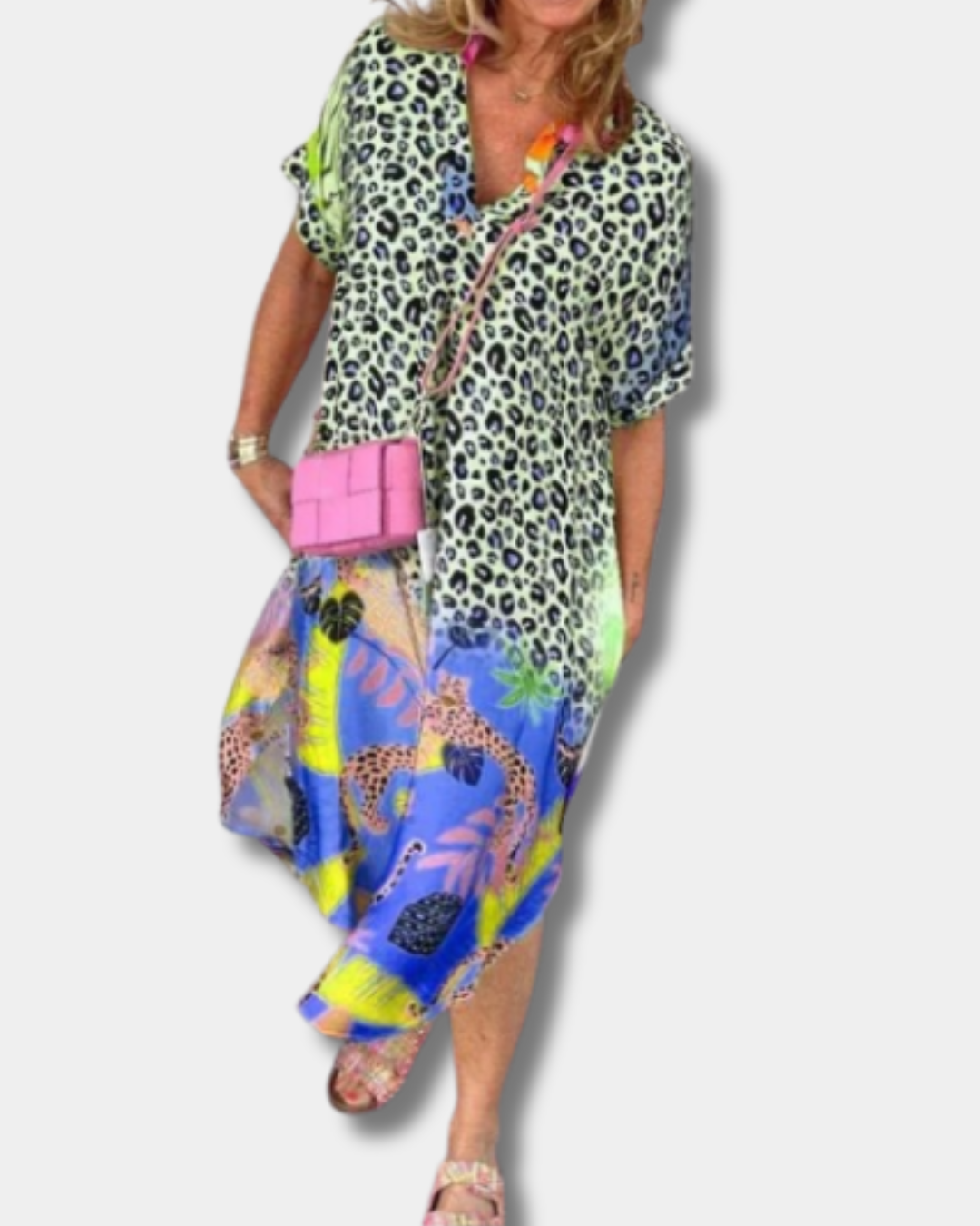 Keith™  | Chic Leopard Print Dress