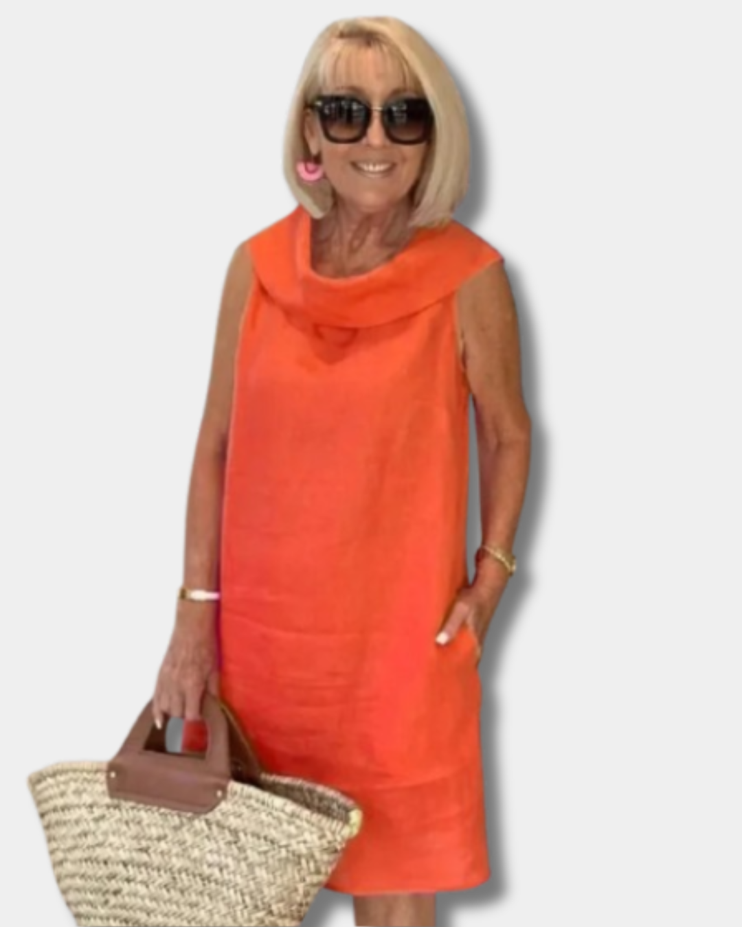 Natasha™ |  Elegant Ruffle Collar Dress