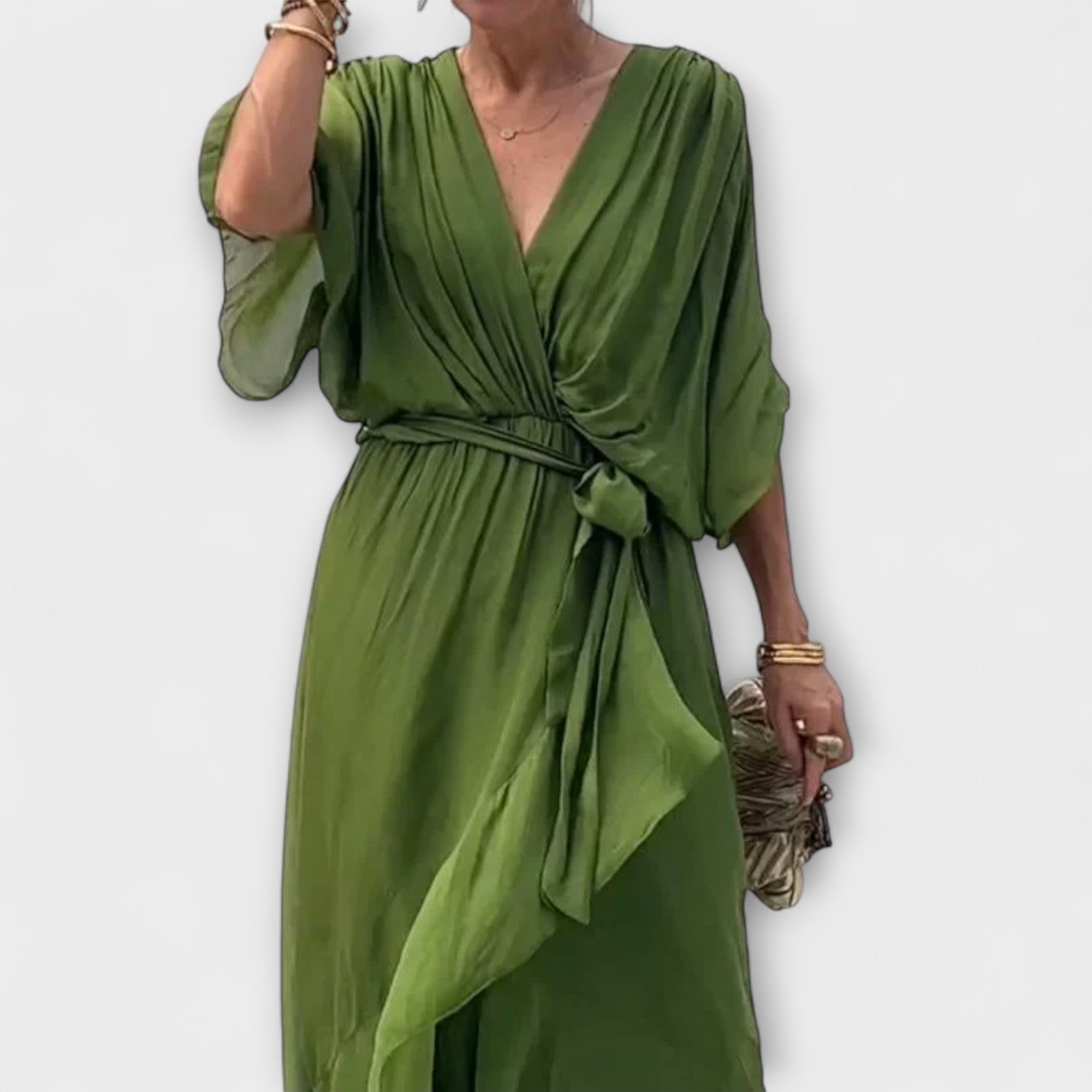 Sierra™ | Soft Elegance V-Neck Dress
