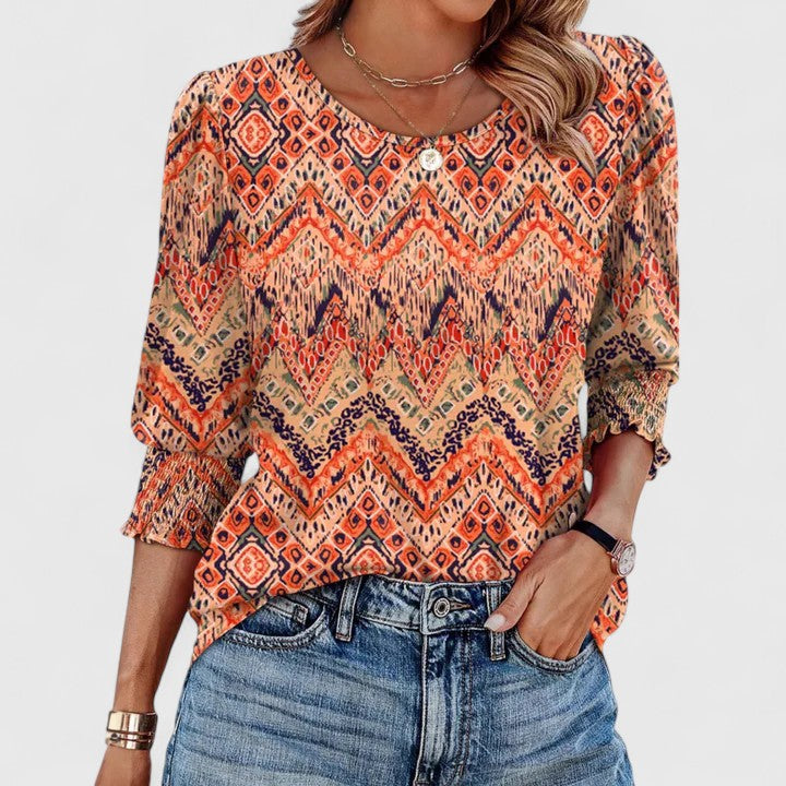 Solara | Elegant Smocked Top
