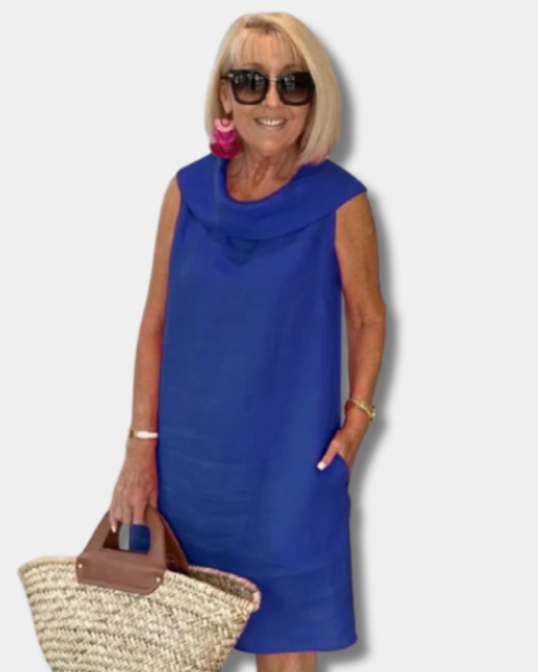Natasha™ |  Elegant Ruffle Collar Dress