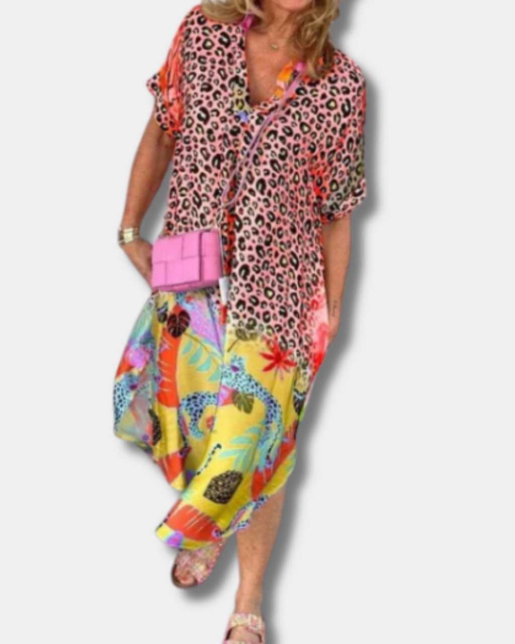 Keith™  | Chic Leopard Print Dress