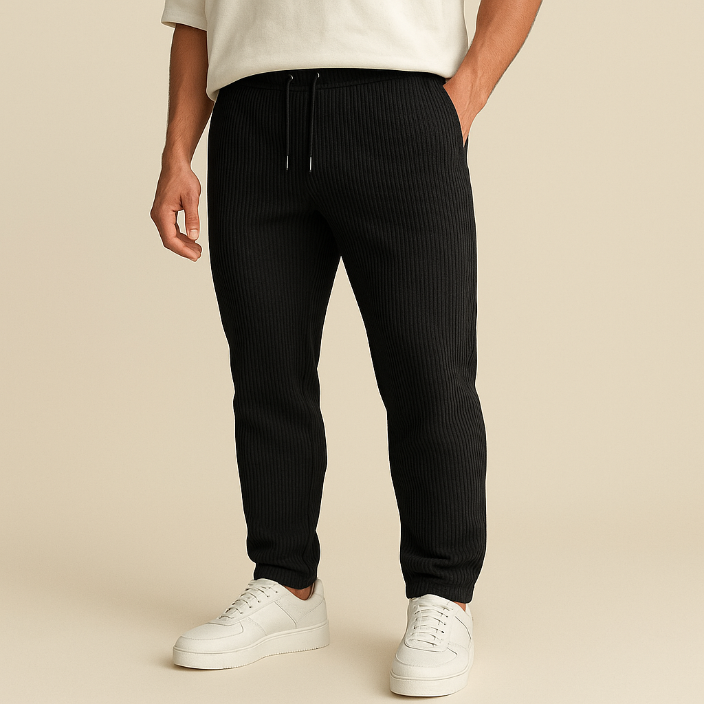 Oscar - Ribbed Tube Leg Trousers
