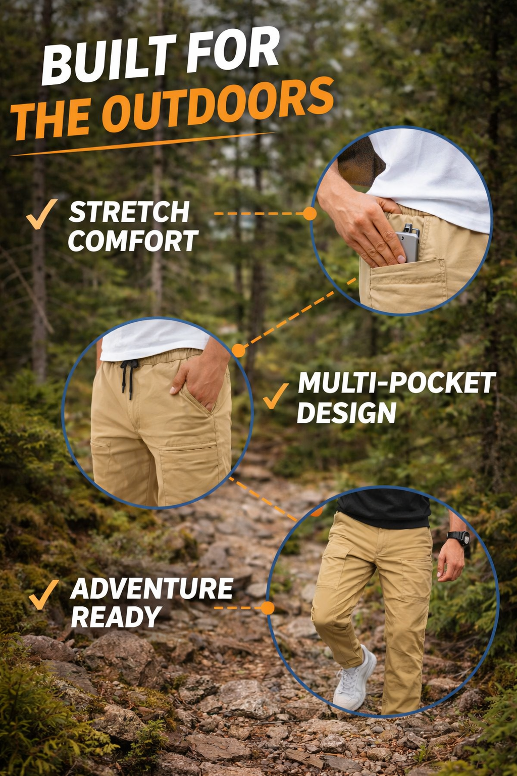 Cameron -Autumn- Outdoors - Multi-Pocket Pants
