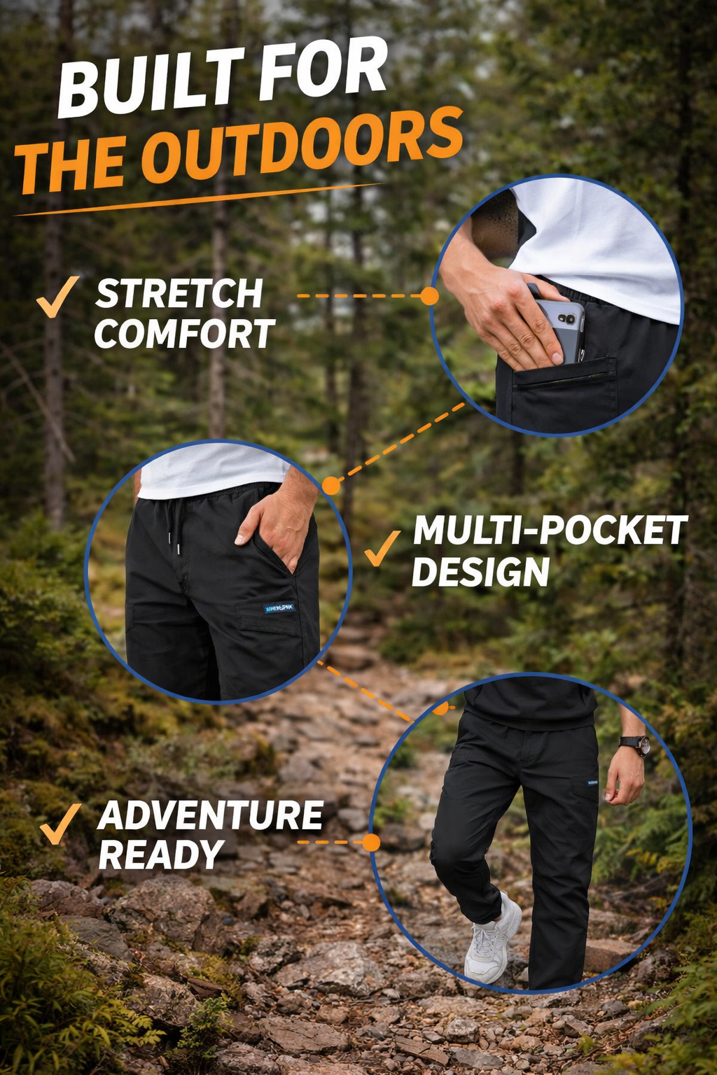 Cameron -Autumn- Outdoors - Multi-Pocket Pants