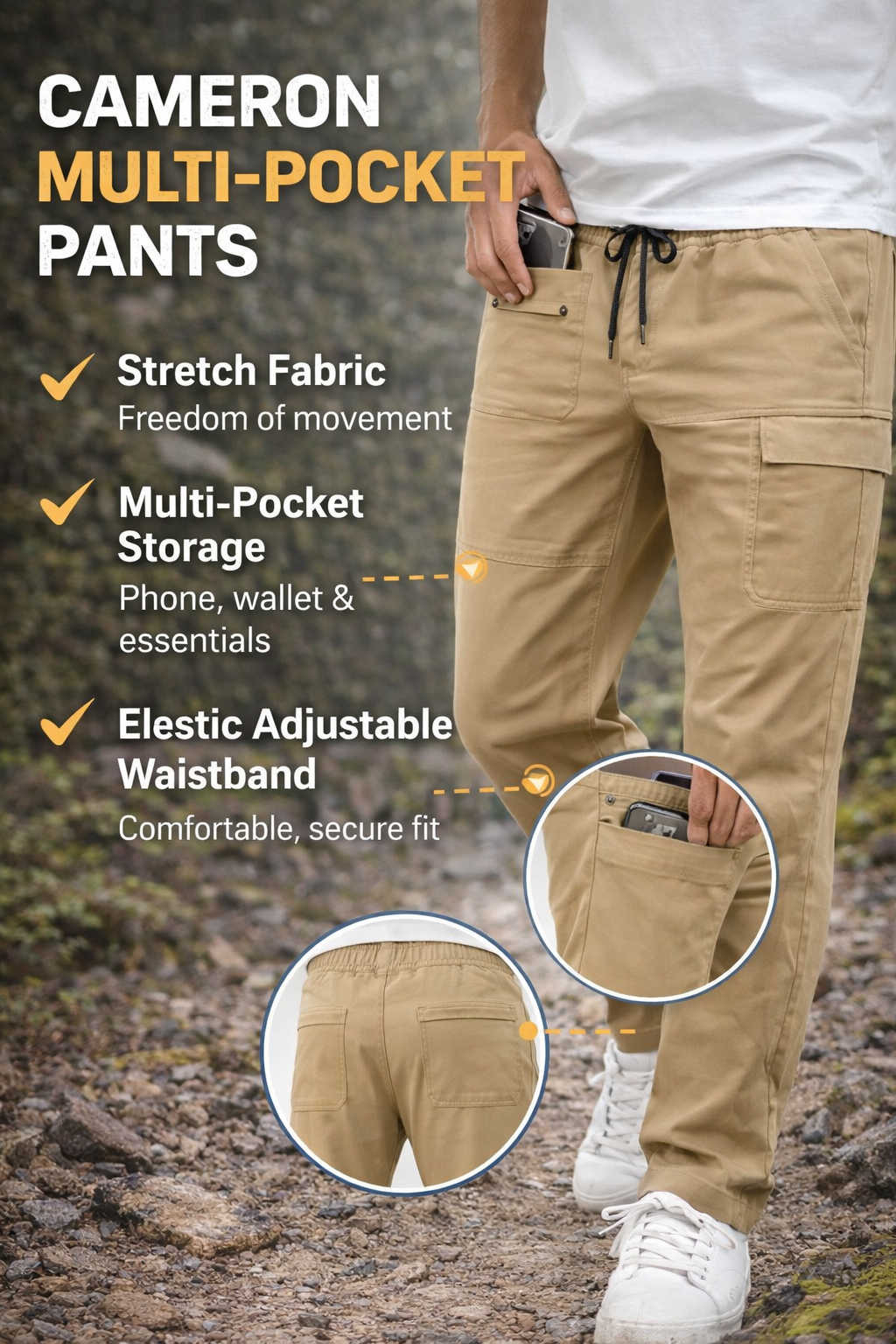 Cameron -Autumn- Outdoors - Multi-Pocket Pants