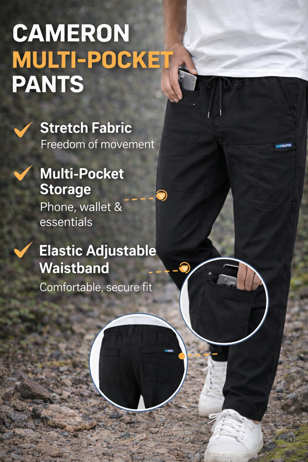 Cameron -Autumn- Outdoors - Multi-Pocket Pants