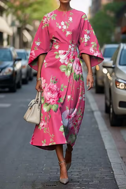 Kath™ | Floral Print Midi Dress