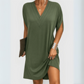 Janice™ | Flowing V-Neck Mini Dress