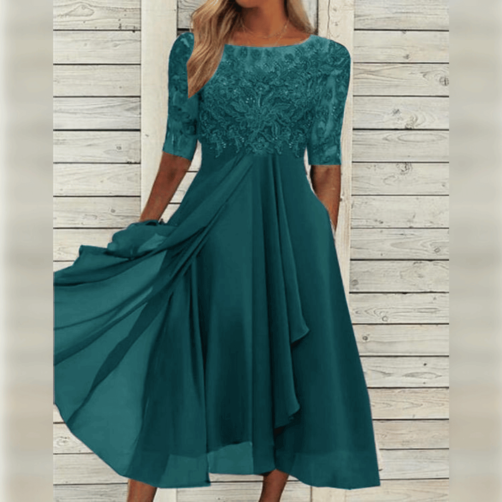 Nathalie™ | Elegant Midi Dress