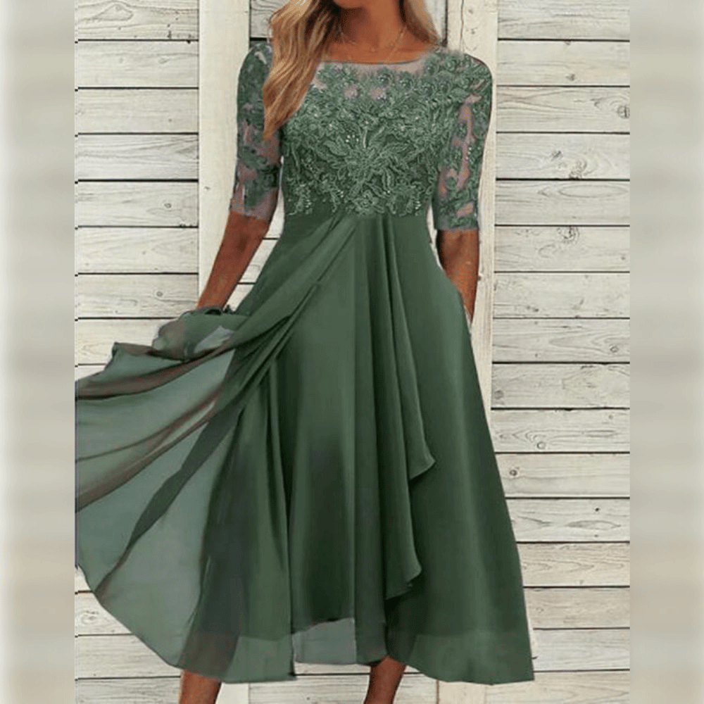 Nathalie™ | Elegant Midi Dress