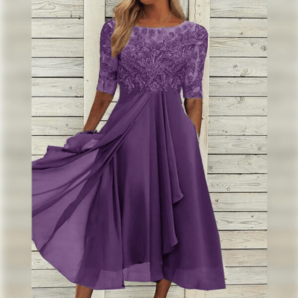 Nathalie™ | Elegant Midi Dress
