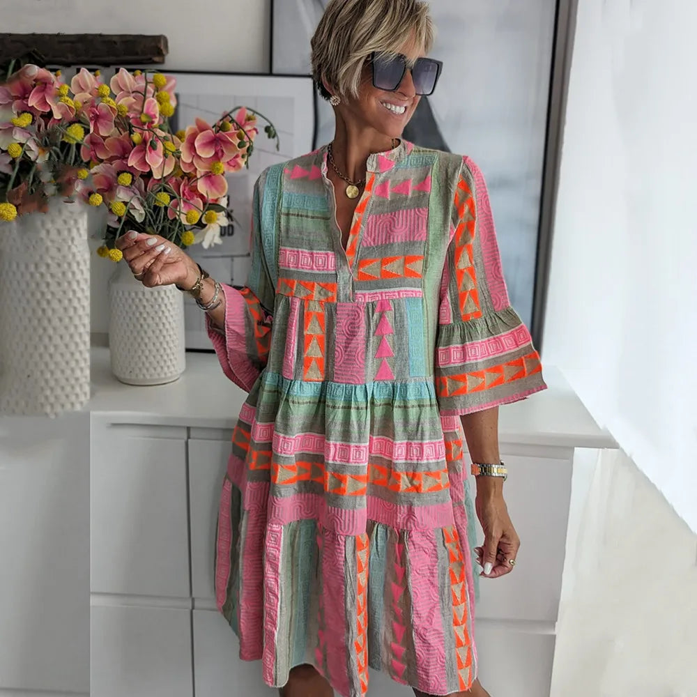 Gabrielle™ | Bohemian Midi Dress