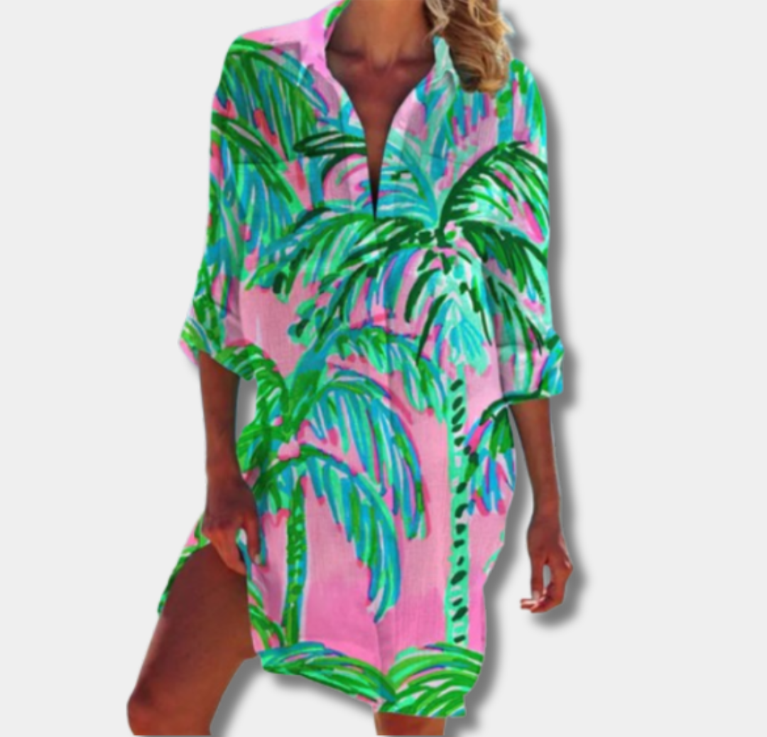 Nina™ | Flowy Printed Midi Dress