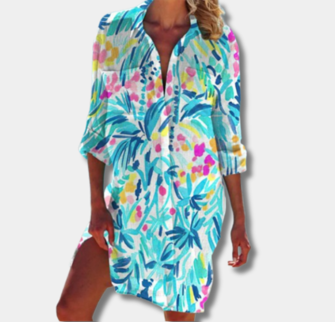 Nina™ | Flowy Printed Midi Dress
