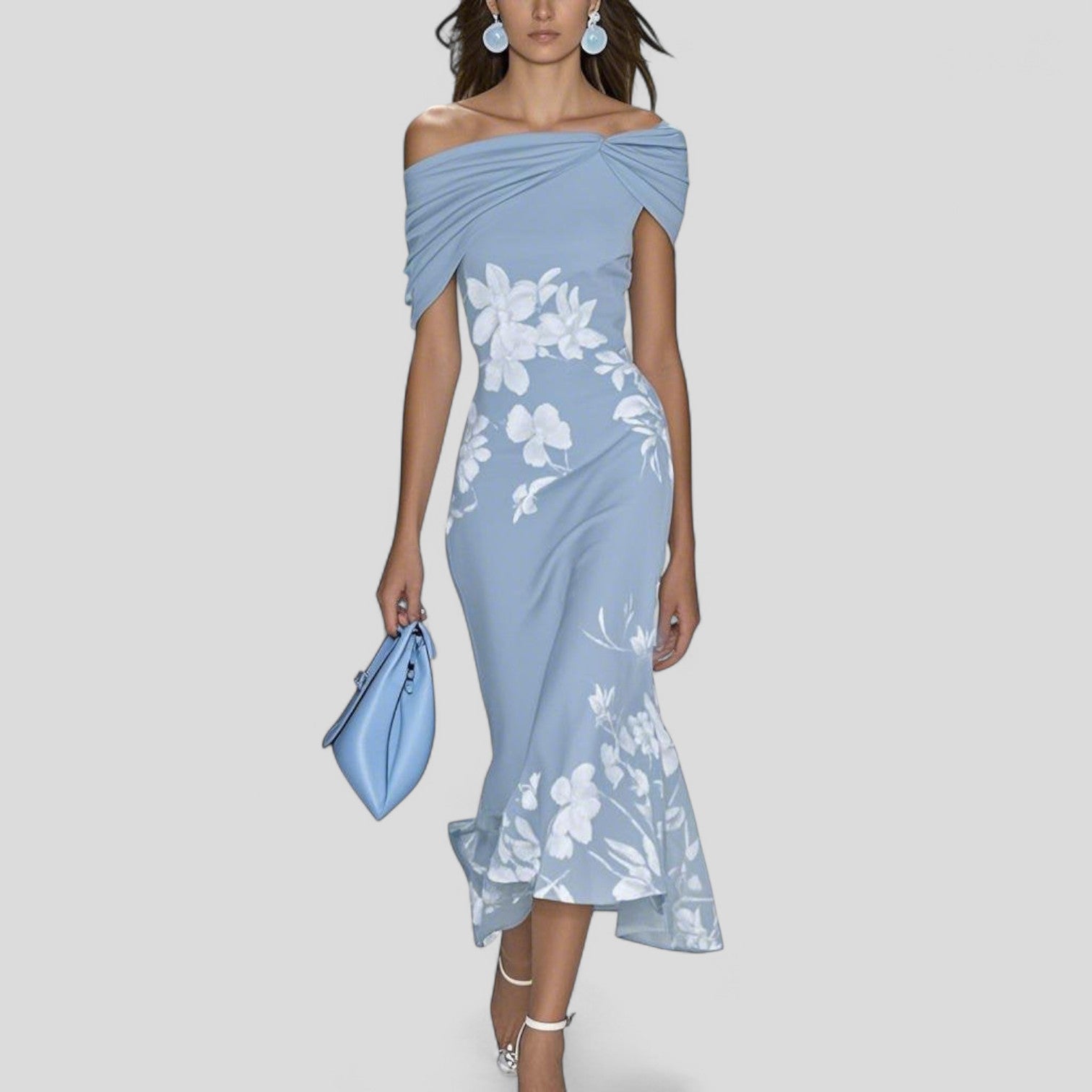 Evelyn™ | Floral Midi Dress