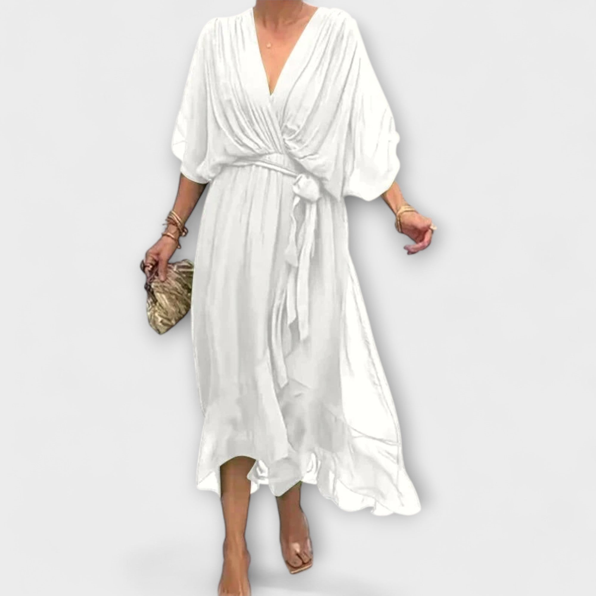 Sierra™ | Soft Elegance V-Neck Dress