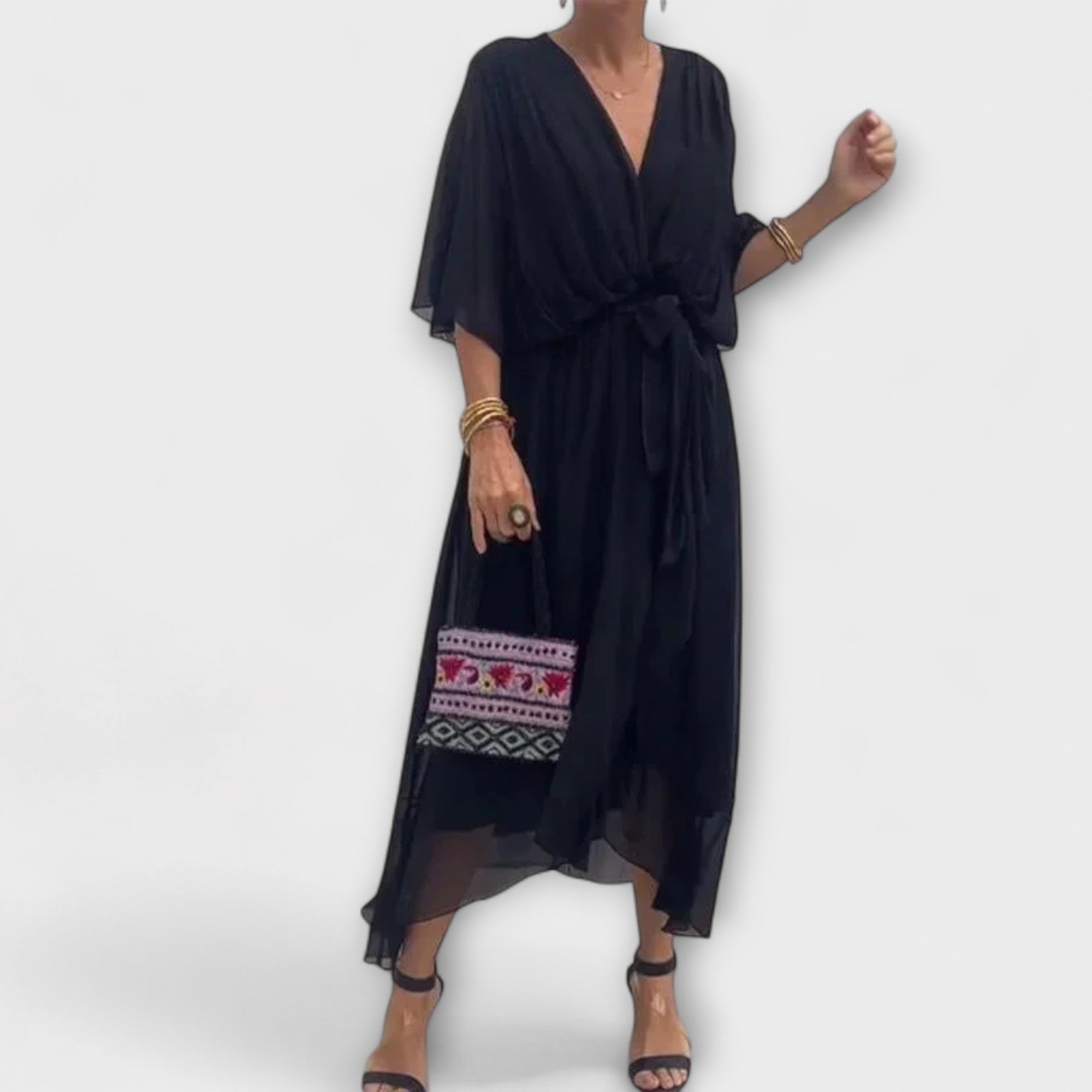 Sierra™ | Soft Elegance V-Neck Dress