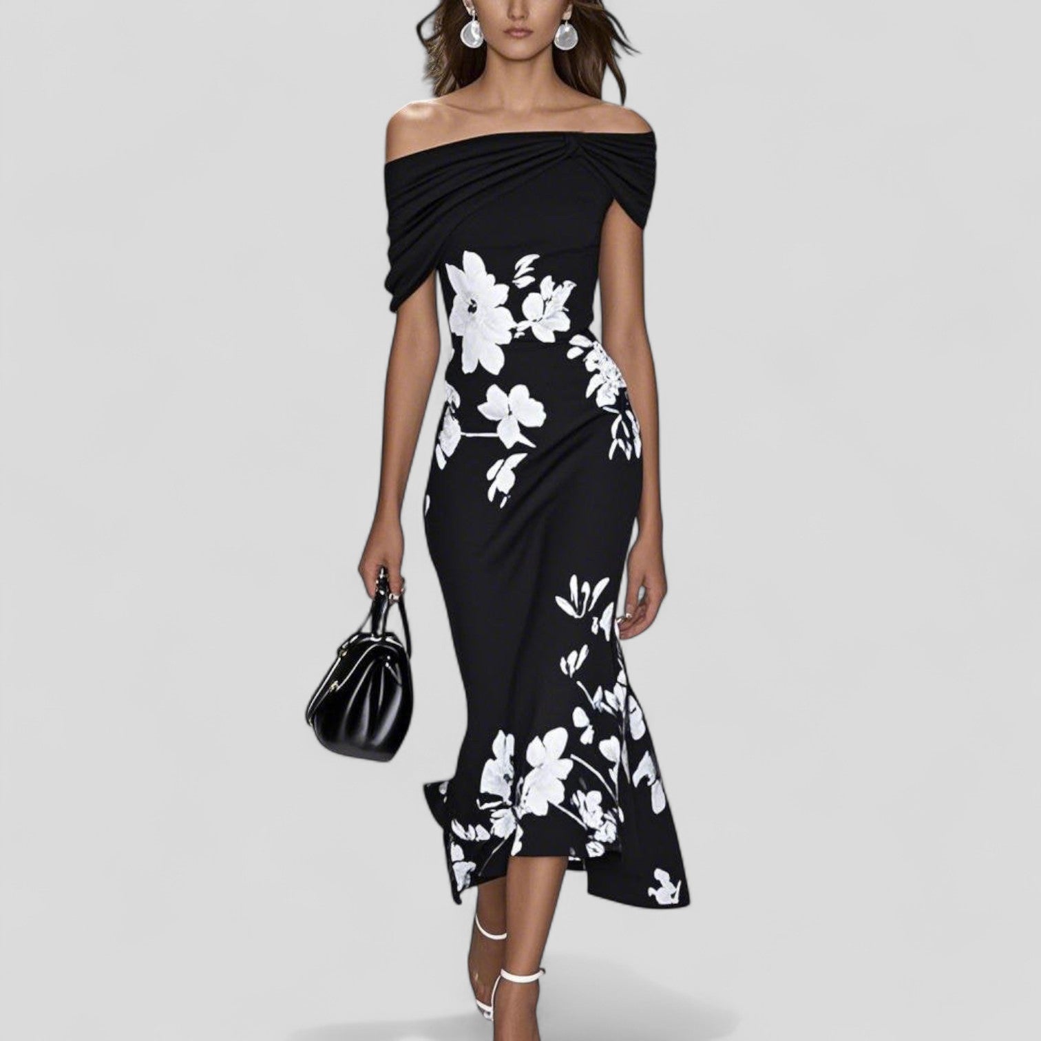 Evelyn™ | Floral Midi Dress