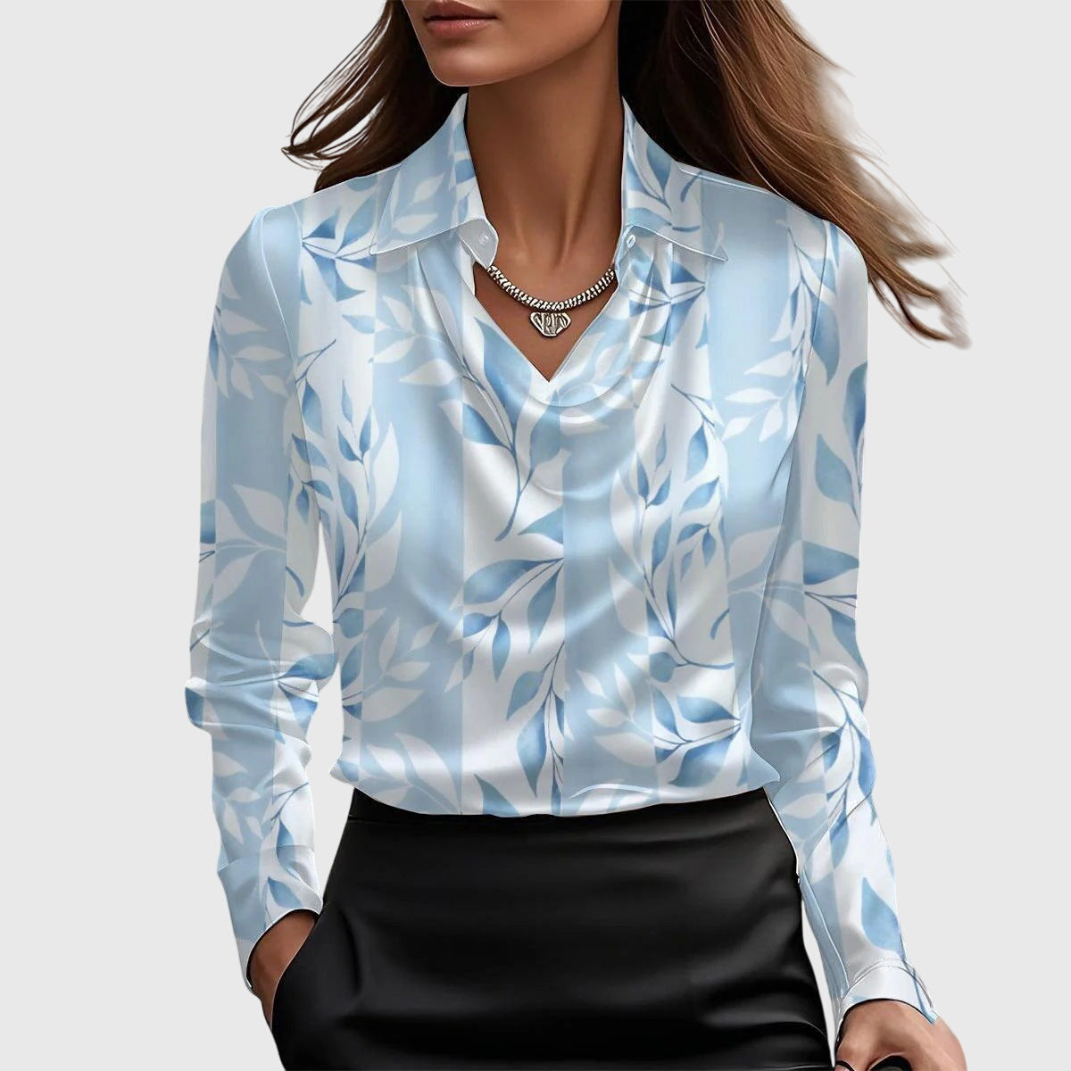 Theresa™ | Elegant Collar Blouse