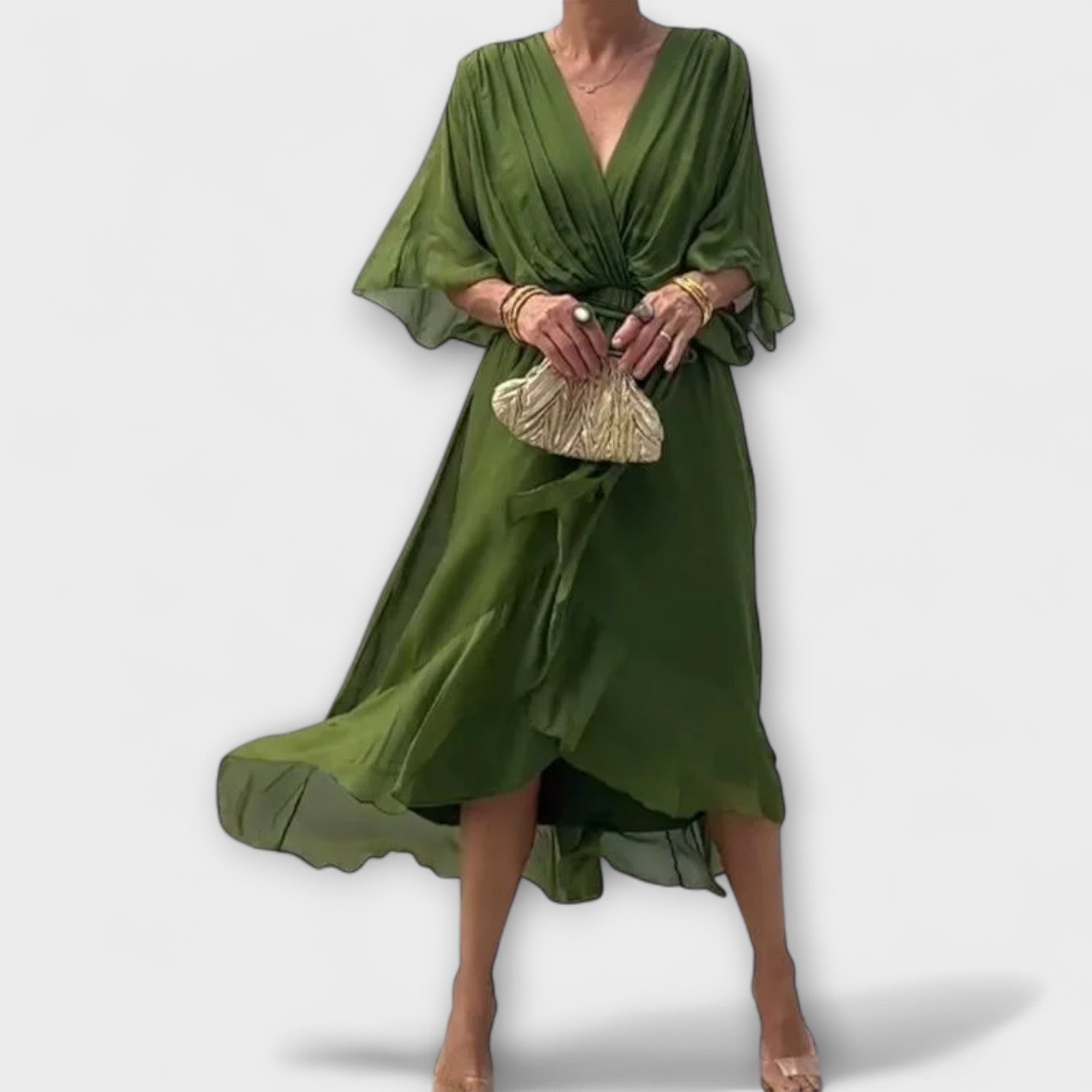 Sierra™ | Soft Elegance V-Neck Dress