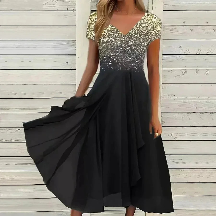 Anne™ | Elegant Gradient Midi Dress