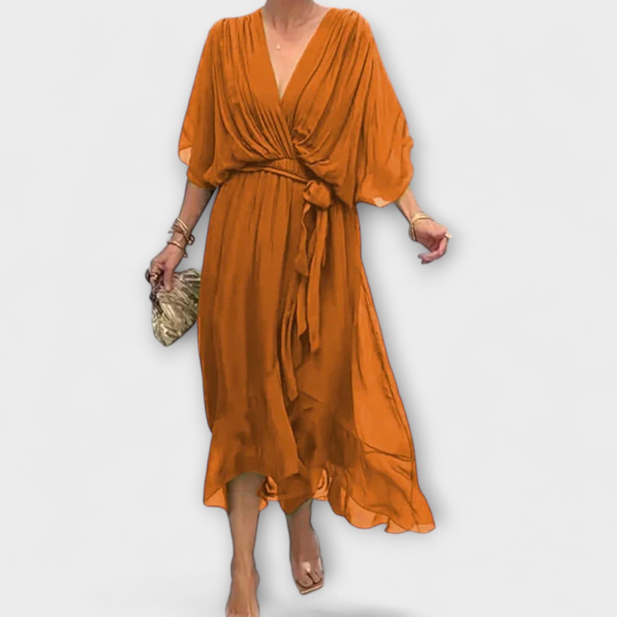 Sierra™ | Soft Elegance V-Neck Dress